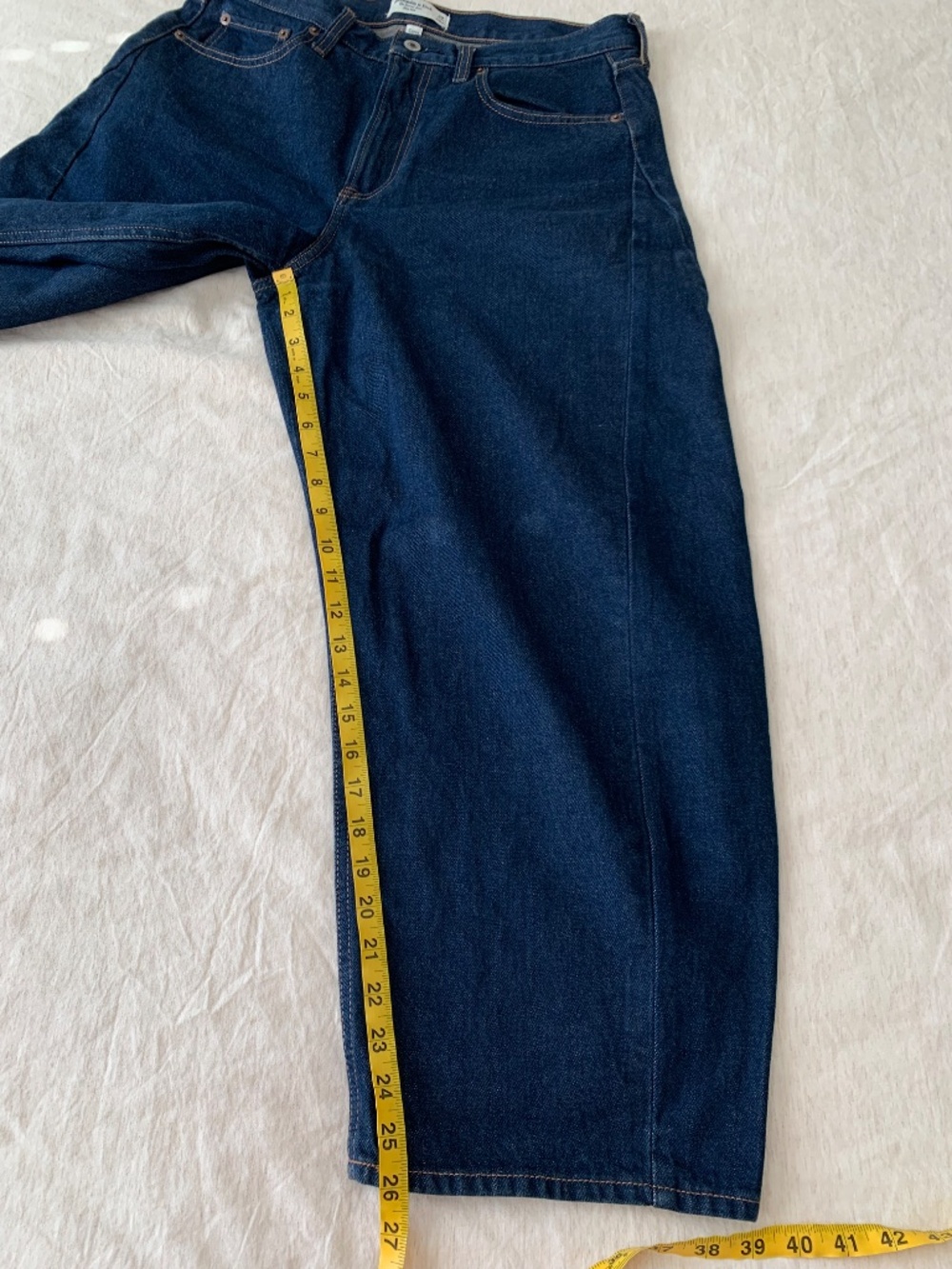 Abercrombie &fitch barrel jeans  ankle cropped barrel size 29 - Picture 6 of 16